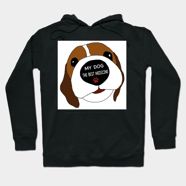 My dog the best medicine Hoodie by Noamdelf06